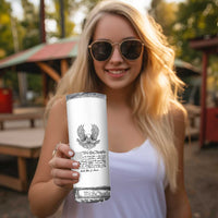 American Flag Patriotic Skinny Tumbler USA US Constitution 4th of July We The People 1776 Flag