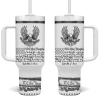 American Flag Patriotic Tumbler With Handle USA US Constitution 4th of July We The People 1776 Flag