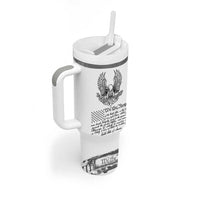 American Flag Patriotic Tumbler With Handle USA US Constitution 4th of July We The People 1776 Flag