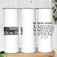 Dog Dad Skinny Tumbler Birthday Christmas Golden Retriever Owner Gifts American Flag - Wonder Print Shop