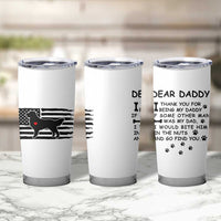 Dog Dad Tumbler Cup Birthday Christmas Golden Retriever Owner Gifts American Flag - Wonder Print Shop