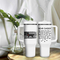 Dog Dad Tumbler With Handle Birthday Christmas Golden Retriever Owner Gifts American Flag - Wonder Print Shop