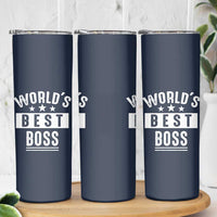 World's Best Boss Skinny Tumbler Gifts for Office Male Female Bosses Coworkers Leaders Managers
