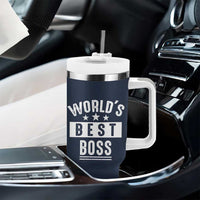 World's Best Boss Tumbler With Handle Gifts for Office Male Female Bosses Coworkers Leaders Managers