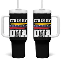 Venezuelan Blood Inside Me Tumbler With Handle Its In My DNA Venezuela Flag Heritage Pride