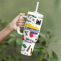 Venezuela Tumbler With Handle I Am a Proud Venezuelan Venezolanos Travel Mug - Wonder Print Shop