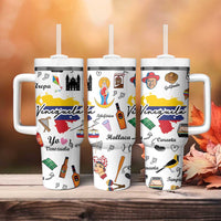 Venezuela Tumbler With Handle I Am a Proud Venezuelan Venezolanos Travel Mug - Wonder Print Shop