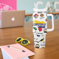 Venezuela Tumbler With Handle I Am a Proud Venezuelan Venezolanos Travel Mug - Wonder Print Shop
