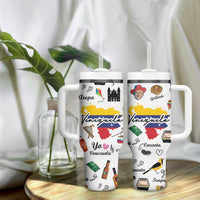 Venezuela Tumbler With Handle I Am a Proud Venezuelan Venezolanos Travel Mug - Wonder Print Shop