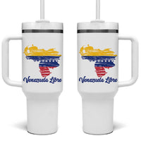 Venezuela Libre Tumbler With Handle Venezuelan Flag