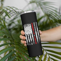 Harris 2024 Election Skinny Tumbler It's About Madam Time President Feminist Womens American Flag - Wonder Print Shop