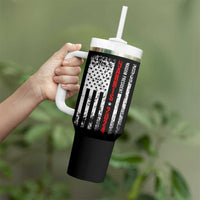 Harris 2024 Election Tumbler With Handle It's About Madam Time President Feminist Womens American Flag - Wonder Print Shop