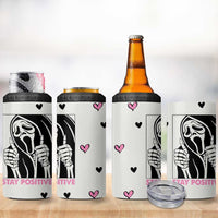Funny Halloween Grim Reaper 4 in 1 Can Cooler Tumbler Stay Positive Inspirational Quotes - Wonder Print Shop