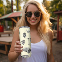 Personalized Xray Tech Skinny Tumbler Custom Name Halloween Iced Coffee Gift For Xray Student Radiologist Radiology Work - Wonder Print Shop