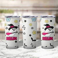 Little Ghost Ice Coffee Tumbler Cup Halloween Boo Spooky Ghost Travel Cup - Wonder Print Shop