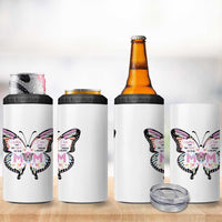 Gift For Mom 4 in 1 Can Cooler Tumbler Butterfly Thank You Mothers Day Gift I Love You Mom