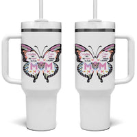 Gift For Mom Tumbler With Handle Butterfly Thank You Mothers Day Gift I Love You Mom