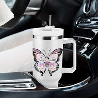Gift For Mom Tumbler With Handle Butterfly Thank You Mothers Day Gift I Love You Mom
