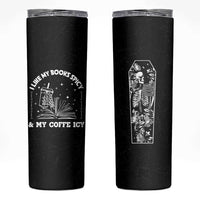 Book And Coffee Lovers Skinny Tumbler Book Club Bookish Gifts for Reader Teacher Halloween Cup - Wonder Print Shop