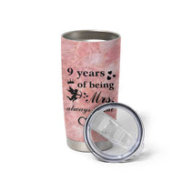 9 Year Anniversary Gift Tumbler Cup 9 Years Being Mrs Always Right Wedding Gifts For Her