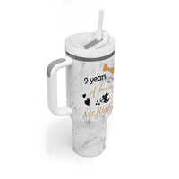9 Year Anniversary Gift Tumbler With Handle 9 Years Being Mr Right Wedding Gifts For Him