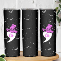 Halloween Harris 2024 Funny Skinny Tumbler Comma La  Madam President Witchy Vibes - Wonder Print Shop