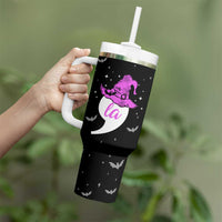 Halloween Harris 2024 Funny Tumbler With Handle Comma La Madam President Witchy Vibes - Wonder Print Shop