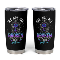 Suicide Prevention Awareness Tumbler Cup Teal Purple Ribbon Semicolon Stay Tomorrow Needs You Warrior Therapist Psychologist - Wonder Print Shop