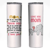 Mom Gifts From Kids Skinny Tumbler Mothers Day Gifts Remember I Love You Mom Sunflower