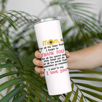 Mom Gifts From Kids Skinny Tumbler Mothers Day Gifts Remember I Love You Mom Sunflower