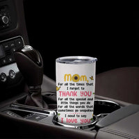 Mom Gifts From Kids Tumbler Cup Mothers Day Gifts Remember I Love You Mom Sunflower