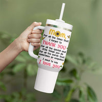Mom Gifts From Kids Tumbler With Handle Mothers Day Gifts Remember I Love You Mom Sunflower