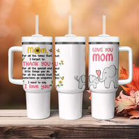 Mom Gifts From Kids Tumbler With Handle Mothers Day Gifts Remember I Love You Mom Sunflower