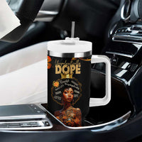 Afro Woman Tumbler With Handle Black Women Unapologetically Dope Juneteenth Black History Afican Roots