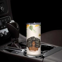 Christian Gifts for Black Women Skinny Tumbler Sunflower African American Afro Black Girl Encouragement Religious Gift - Wonder Print Shop