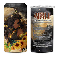 Bible Emergency Numbers 4 in 1 Can Cooler Tumbler Bible Verse Religious Gifts For Afro Women