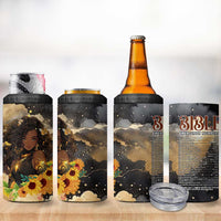 Bible Emergency Numbers 4 in 1 Can Cooler Tumbler Bible Verse Religious Gifts For Afro Women