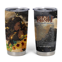 Bible Emergency Numbers Tumbler Cup Bible Verse Religious Gifts For Afro Women
