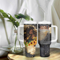 Bible Emergency Numbers Tumbler With Handle Bible Verse Religious Gifts For Afro Women