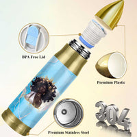 Christian Gifts for Black Women Bullet Tumbler African American Afro Black Girl Encouragement Religious Gift - Wonder Print Shop