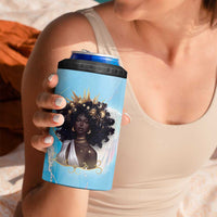 Christian Gifts for Black Women 4 in 1 Can Cooler Tumbler African American Afro Black Girl Encouragement Religious Gift - Wonder Print Shop