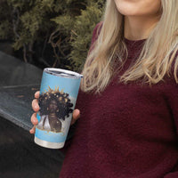 Christian Gifts for Black Women Tumbler Cup African American Afro Black Girl Encouragement Religious Gift - Wonder Print Shop