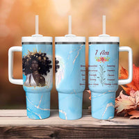 Christian Gifts for Black Women Tumbler With Handle African American Afro Black Girl Encouragement Religious Gift - Wonder Print Shop