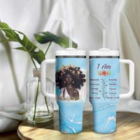 Christian Gifts for Black Women Tumbler With Handle African American Afro Black Girl Encouragement Religious Gift - Wonder Print Shop