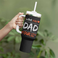 Dad Gifts from Daughter Tumbler With Handle Fathers Day Christmas Birthday Gift I Love You Dad Your Little Girl - Wonder Print Shop