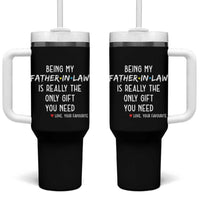 Father In Law Gift Tumbler With Handle Funny Being My Father-in-law