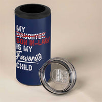 My Son In Law Is My Favorite Child 4 in 1 Can Cooler Tumbler Funny Gift For Mother-in-Law Father-in-Law USA Flag