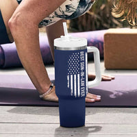 My Son In Law Is My Favorite Child Tumbler With Handle Funny Gift For Mother-in-Law Father-in-Law USA Flag