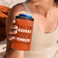 Funny Mom Gifts From Kids 4 in 1 Can Cooler Tumbler Mothers Day Gag Gift Flower