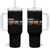 King Of The Camper Tumbler With Handle Outdoor Camping Mountain Nature Hiking Camp Lover Gift
